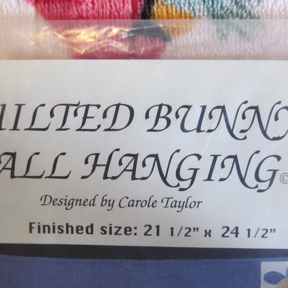 Carole Taylor Designers Ltd Piecing Applique Pattern "Quilted Bunny Wall Hanging - Picture 4 of 9